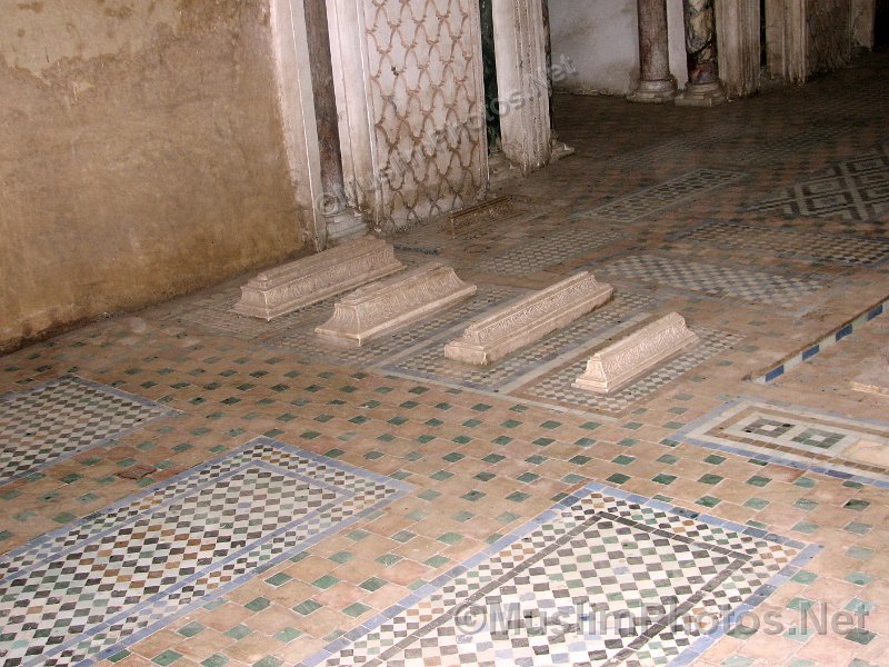 Graves of children at the Saadian tombs